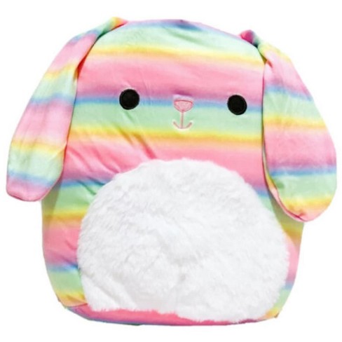 New Squishmallows 8" Candy The Bunny Tie Dye Plush Pillow Toy Fuzzy Tummy 