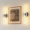 DORESshop 2 Pcs Modern LED Wall Lamp, 8000mAh Rechargeable  with RF Remote, Dimmable Timer, Warm Light 3000K for Hallway, Living Room, and Bedroom - 2 of 4