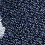 antique navy flower sprig