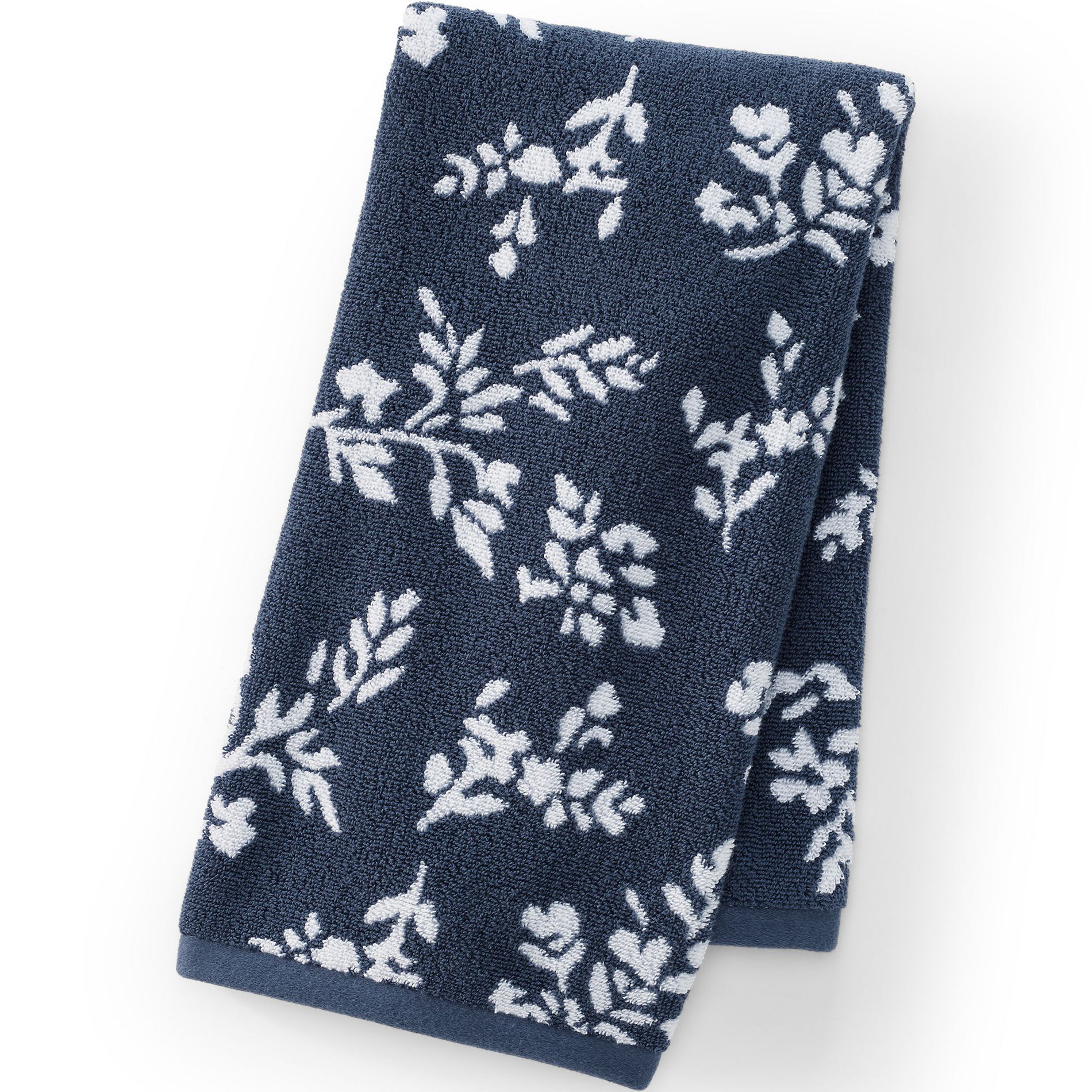 Lands' End Cotton Jacquard Hand Towel