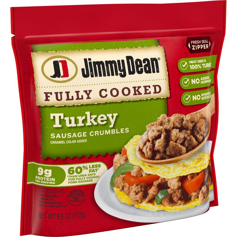 Jimmy Dean Fully Cooked Turkey Sausage Crumbles - 9.6oz, 5 of 8