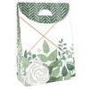 Big Dot of Happiness Boho Botanical - Greenery Gift Favor Bags - Party Goodie Boxes - Set of 12 - 3 of 4