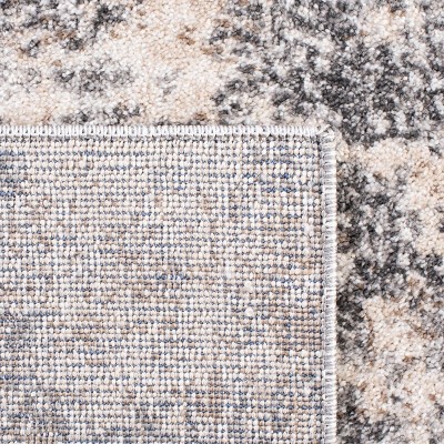 Calanthia Light Grey Abstract Textured Runner Rug - 2' x 13'