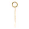 Black Bow Jewelry 14k Yellow Gold, Ella Collection, LG Fancy Script Initial Pendant A-W - 2 of 4