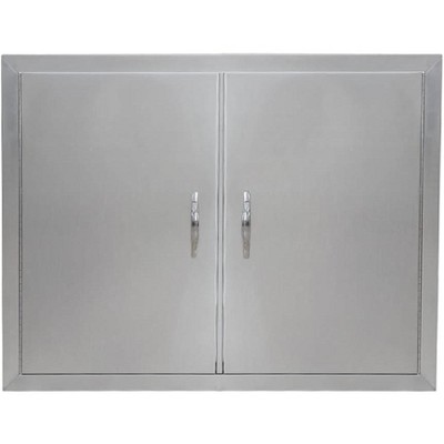 WhizMax Outdoor Kitchen Doors Stainless Steel 31" W x 24" H, BBQ Access Door for Outdoor Kitchen and BBQ Island