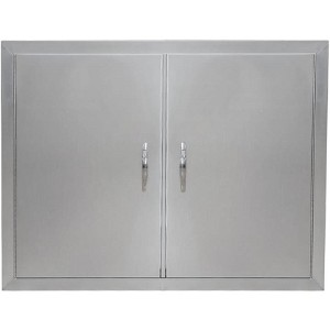 WhizMax Outdoor Kitchen Doors Stainless Steel 31" W x 24" H, BBQ Access Door for Outdoor Kitchen and BBQ Island - 1 of 4