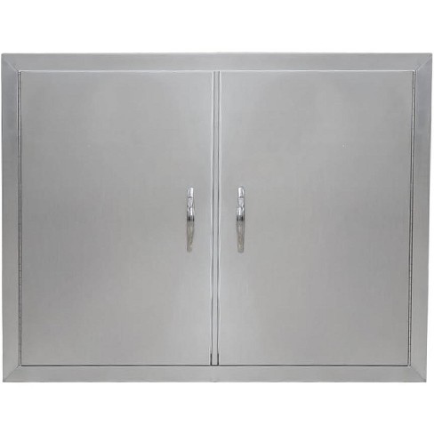 WhizMax Outdoor Kitchen Doors Stainless Steel 31 W x 24 H BBQ Access Door for Outdoor Kitchen and BBQ Island