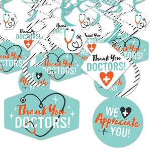 Big Dot of Happiness Thank You Doctors - Doctor Appreciation Week Hanging Decor - Party Decoration Swirls - Set of 40 - 1 of 4
