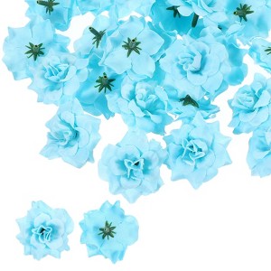 Unique Bargains Home Housewarming Decor DIY Craft Artificial Roses Head 100 Pcs - 1 of 4