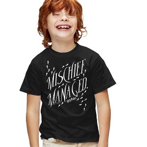Boys' Short Sleeve Harry Potter Mischief Managed T-Shirt - 1 of 4
