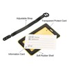 Unique Bargains PVC Durable Lightweight Travel Baggage Suitcases Tag - 4 of 4