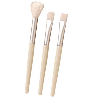 Wikineon Premium Makeup Brush Three Piece Set - Soft Synthetic Bristles for Foundation, Powder & Blush, Professional-Grade Tools