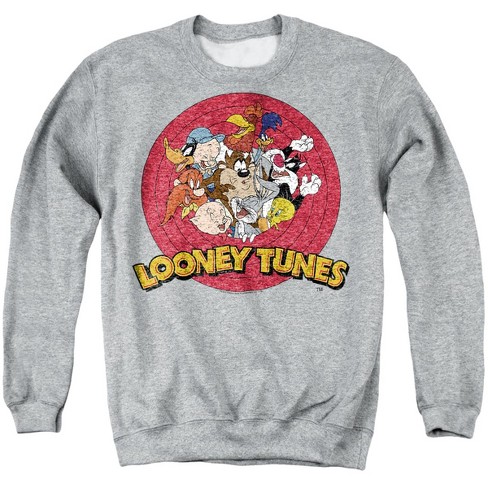 Looney Tunes Group Adult Crewneck Sweatshirt Athletic Heather 2X Large