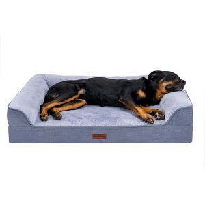 FurHaven Plush & Embossed Velvet Dreamer Orthopedic Sofa Pet Bed for Dogs and Cats - 1 of 4