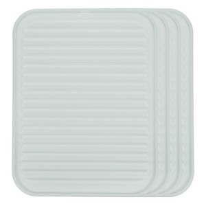 Unique Bargains Silicone Heat Resistant Non-Slip Durable Dish Drying Mat - 1 of 4