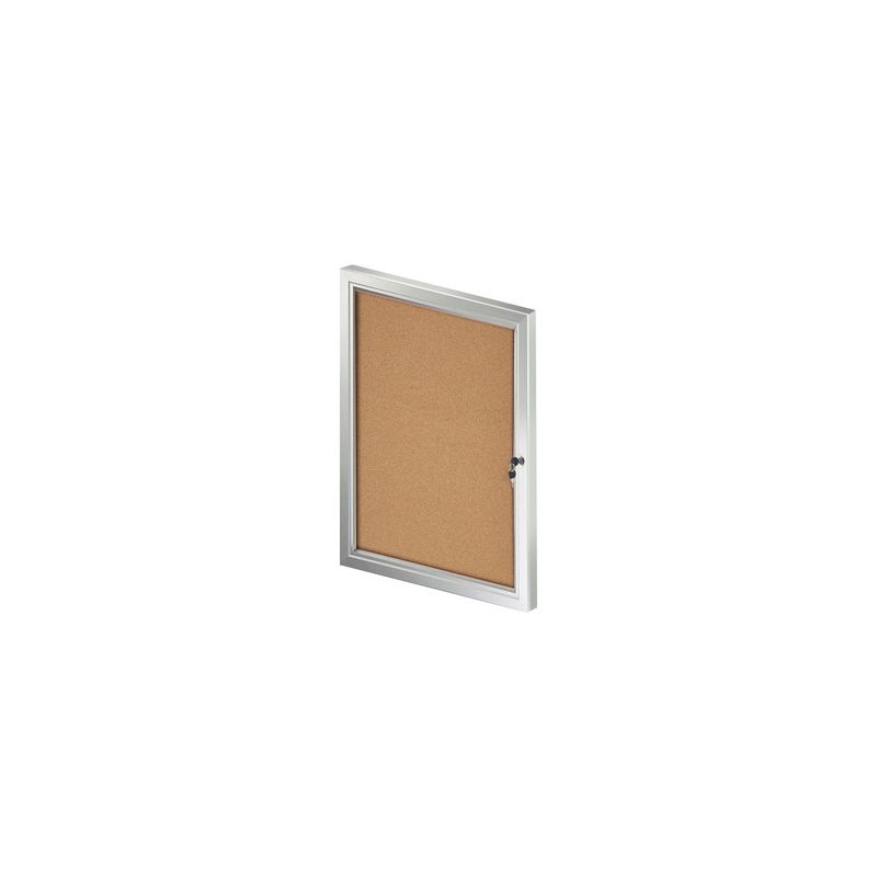 Azar Displays Enclosed Cork Bulletin Board w/ Lock & Key, 1 of 10
