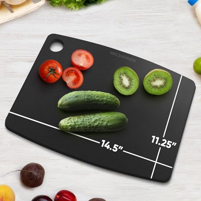 Large Black Composite Wood Dishwasher Safe Cutting Board