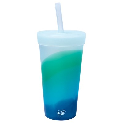 Silipint: Silicone 22oz Straw Tumbler: Mountain Air - Reusable, Unbreakable,