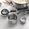 Cuisinart 4pc Stainless Steel Magnetic Measuring Cup Set Black/Silver: Nesting Design, Dishwasher-Safe - 2 of 4