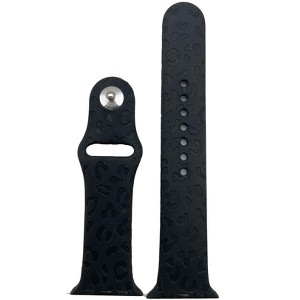 Olivia Pratt Cheetah Engraved Silicone Apple Watch Band - 1 of 4