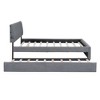 Whisen Twin Size Teddy Fleece Platform Bed with Upholstered, Pull-Out Trundle and Plush Fabric, Easy Assembly - 4 of 4