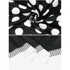Elerevyo Women's Polka Dots Large Square Satin Silk Like Neckerchief Bandanas Neck Scarves 35.4"x35.4" - 4 of 4