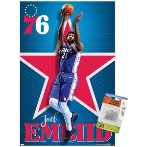 Trends International NBA Philadelphia 76ers - Joel Embiid 20 Unframed Wall Poster Prints - 1 of 4