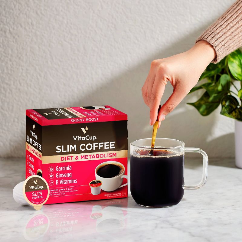 VitaCup Slim Diet &#38; Metabolism Medium Roast Coffee - Single Serve Pods - 18ct, 3 of 7
