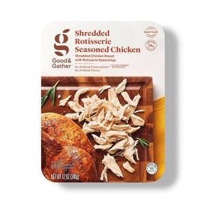 Shredded Rotisserie Seasoned Chicken - 12oz - Good & Gather™ - 1 of 4