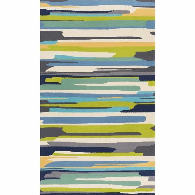 Hauteloom Ephrata Colorful Blue Rug
