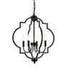 Elegant Lighting Sandara 4 lights pendant in black - 3 of 4