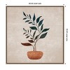 Amanti Art Vazodaki Ikili Dal by Emel Tunaboylu Framed Canvas Wall Art - 4 of 4