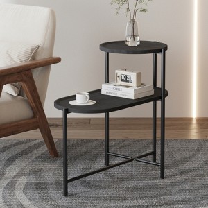 ALEXOUN 2-Tier Coffee Table - Easy to Use Multi-Functional Fashionable End Table for Living Room, Bedroom & Office - 1 of 4