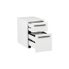 Saint Birch Miami Wood Grain 2-Drawer Mobile File Cabinet, White - 3 of 4