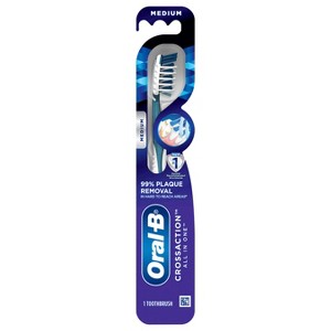 Oral-B CrossAction Medium All in One Toothbrush 1 ea - 1 of 4