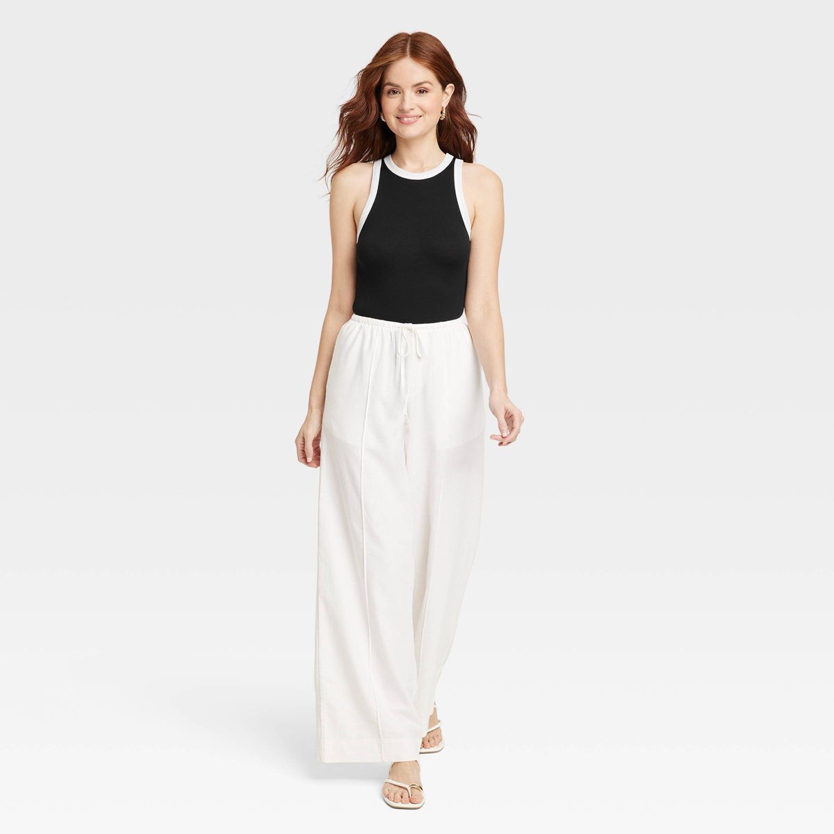 Women's Slim Fit Ribbed Tank Top - A New Day™ - thumbnail 9