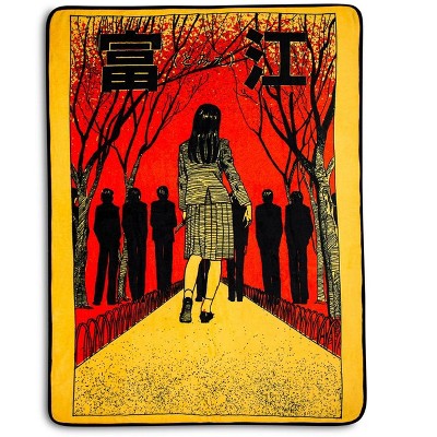 Just Funky Junji Ito Fleece Throw Blanket | Cozy Lightweight Blanket | 45 x 60 Inches