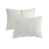 Gracie Mills Delores 3 Piece Embroidered Faux Fur Coverlet Set - Full/Queen - Ivory - 4 of 4