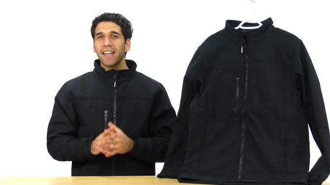 RefrigiWear Men's Warm Insulated Softshell Jacket with Soft Micro-Fleece Lining, 2 of 8, play video
