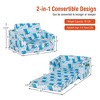 Costway 2-in-1 Convertible Kids Sofa to Lounger Flip-Out Chair w/Storage Pocket - image 4 of 4