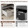 47" Modern Coffee Table with Storage, Rectangle Center Table with 2 Drawers, Accent Cocktail Table End Table, Wooden TV Stand with Open Shelf - 4 of 4