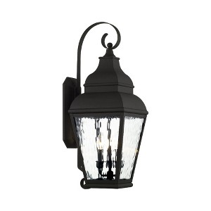 Livex Lighting Exeter 3 - Light Wall Light in  Black - 1 of 2