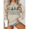 Plus Size Sweatshirts Tops with Crew Neck Long Sleeve "Tree Tops Glisten and Children Listen to Nothing" Sweatshirt Pullover Plus Size Sweatshirts - 3 of 3