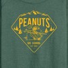 Women's - Peanuts - Ski School Lightweight French Terry Wide Neck Long Sleeve Shirt - 2 of 4