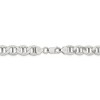 Black Bow Jewelry Mens 9mm Sterling Silver Hollow Flat Anchor Chain Necklace - 4 of 4