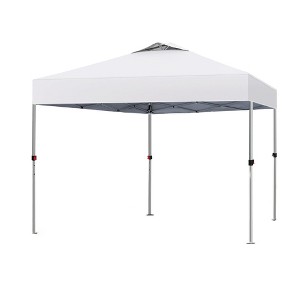 Captiva Designs 10’ x 10’ Outdoor Pop-Up Canopy Tent - Portable Sun Shelter for Camping & Events (Blue) - 1 of 4