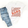 Simply Sage Market S.W.Smiley Mama Checkerboard Smiley Face Short Sleeve Tee - 3 of 4