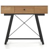 Costway Vanity Desk with Flip Top Mirror Makeup Dressing Table with Power Outlets Drawer - 2 of 2