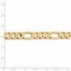 Black Bow Jewelry 8.75mm 10k Yellow Gold Solid Concave Figaro Chain Bracelet - 4 of 4