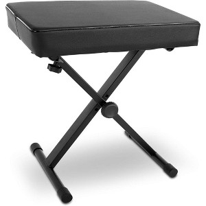 Pyle Adjustable Keyboard Bench - Padded Seat, X-Style Foldable, PKST52 - 1 of 4